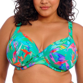 Elomi Toyama Tides Underwire Plunge Bikini Top Flerfarvet F 85 Dame
