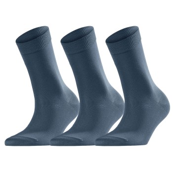 Falke Strømper 3P Women Cotton Touch Mørkblå Str 39/42 Dame
