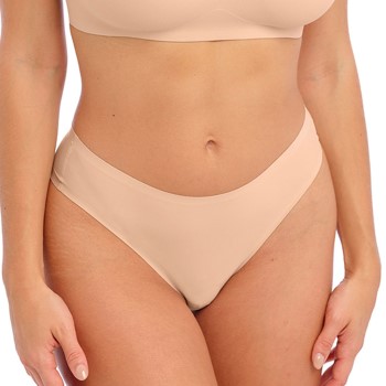 Se Fantasie Trusser Smoothease Invisible Stretch Thong Beige polyamid One Size Dame ved Timarco
