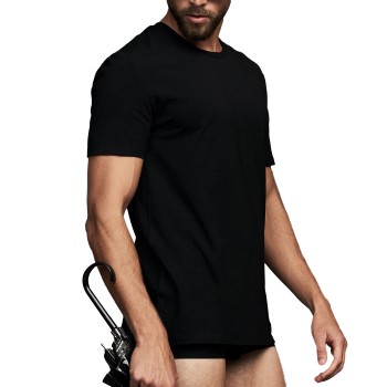Se Frank Dandy Bamboo Straight Tee Sort Small Herre ved Timarco