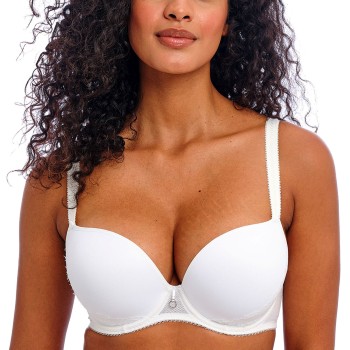 Freya BH Fascinate UW Moulded Plunge T-Shirt Bra Hvid H 65 Dame