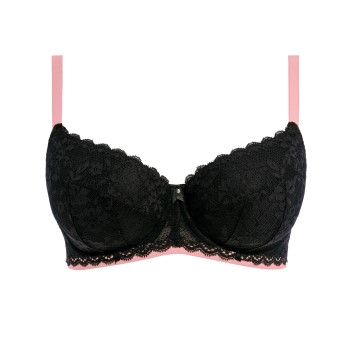 Se Freya Bh Off Beat UW Padded Half Cup Bra Sort F 85 Dame ved Timarco