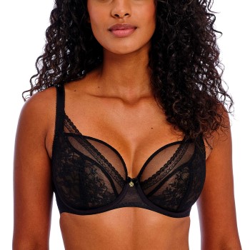 Freya BH Sydnie Underwired High Apex Plunge Bra Sort E 75 Dame