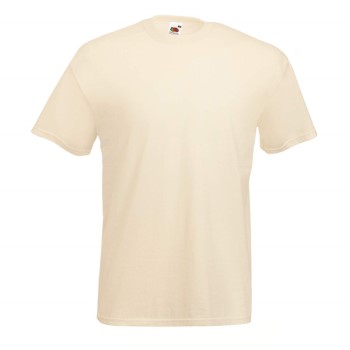 Fruit of the Loom Valueweight Crew Neck T Sand bomuld Large Herre