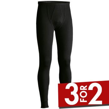 JBS Lange Underbukser Basic Long Johns Sort bomuld Large Herre