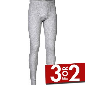 JBS Lange Underbukser Basic Long Johns Grå bomuld Large Herre