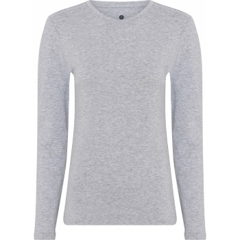 JBS of Denmark Bamboo Long Sleeve Slim Tee Grå Large Dame