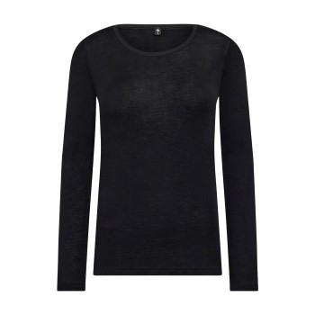JBS of Denmark Wool Blouse Sort uld Medium Dame