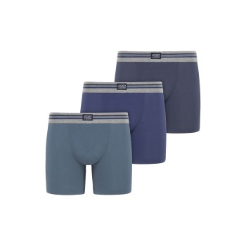 Jockey 3P Boxer Trunk Blå bomuld Medium Herre