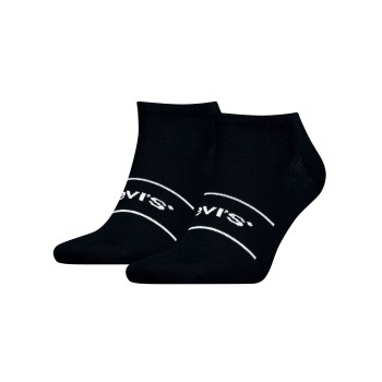 Levis Strømper 2P Organic Cotton Ankle Sock Sort Str 39/42