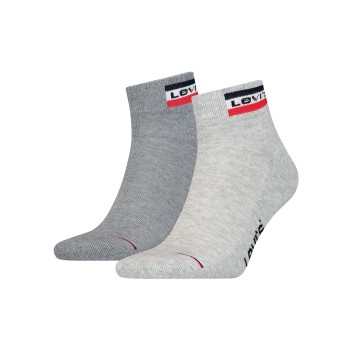 Levis Strømper 2P Sport Mid Cut Sock Grå Str 43/46
