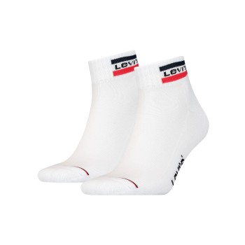 Levis Strømper 2P Sport Mid Cut Sock Hvid Str 43/46