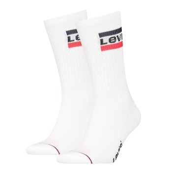 Levis Strømper 2P Sport Regular Cut Sock Hvid Str 43/46