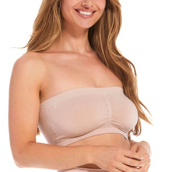 Magic BH Bamboo Bandeau Push Up Bra Lyserosa X-Large Dame