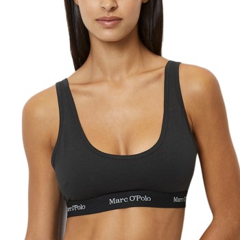 Marc O’Polo Marc O Polo Scoop Neck Bralette BH Sort bomuld X-Small Dame