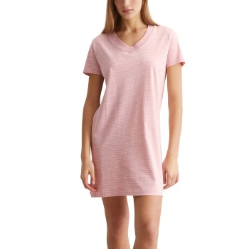 Marc O'Polo Marc O Polo V-Neck Dress Lyserosa bomuld X-Large Dame
