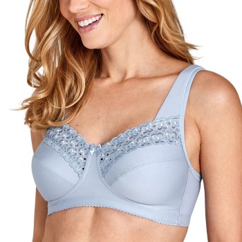 Miss Mary of Sweden Miss Mary Broderie Anglais Soft Bra BH Blå D 85 Dame