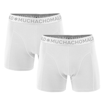 Muchachomalo 2P Cotton Stretch Basic Boxers Hvid bomuld Small Herre