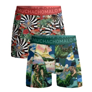 Muchachomalo 2P Jack Bean Alice Wonder Boxer Flerfarvet bomuld X-Large Herre