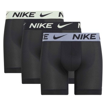 Nike 3P Essentials Micro Boxer Brief Sort/Grå polyester Small Herre