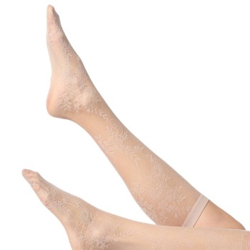 Oroblu Strømpebukser Sherr Lace Knee Highs 30 Beige polyamid One Size Dame
