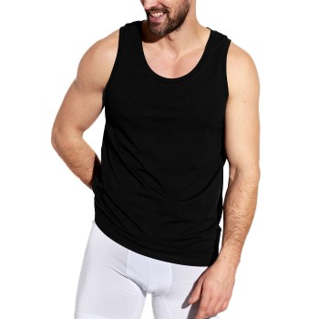 Panos Emporio Bamboo Tank Top Sort X-Large Herre