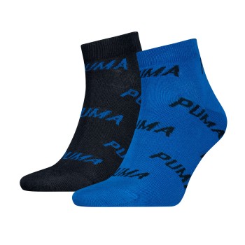 Puma Strømper 2P BWT Quarter Sock Blå Str 35/38