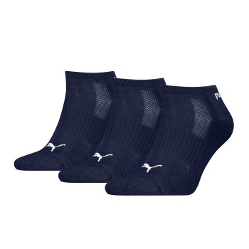 Puma Strømper 3P Cushioned Ankle Sock Marineblå Str 35/38