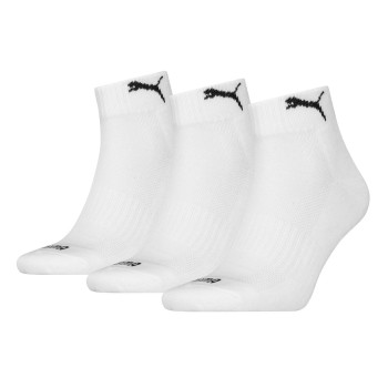Puma Strømper 3P Cushioned Quarter Sock Hvid Str 35/38