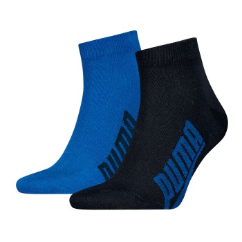 Puma Strømper 2P Lifestyle Quarter Sock Blå Str 35/38