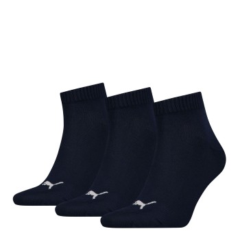 Puma Strømper 3P Quarter Socks Marineblå Str 47/49
