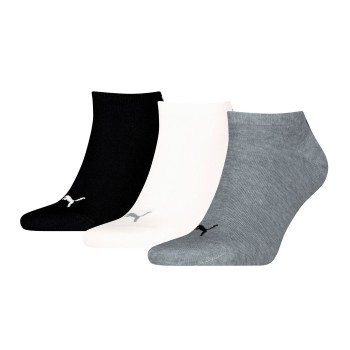 Puma Strømper 3P Sneaker Socks Sort/Grå Str 35/38