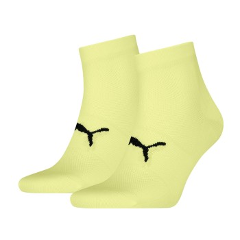 Puma Strømper 2P Sport Light Quarter Socks Gul Str 35/38