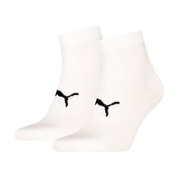 Puma Strømper 2P Sport Light Quarter Socks Hvid Str 35/38