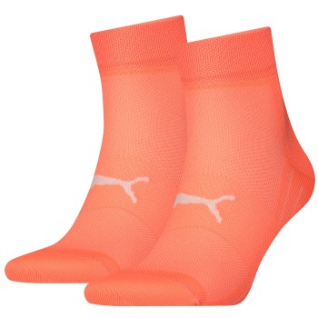 Puma Strømper 2P Sport Light Quarter Socks Koral Str 35/38