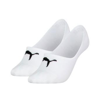 Puma Strømper 2P Women Cushioned Footie Socks Hvid bomuld Str 39/42 Dame