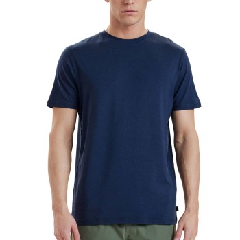 Resteröds Bamboo Crew Neck Marineblå Small Herre