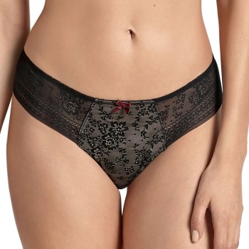 Rosa Faia Trusser Fleur Thong Sort 40 Dame