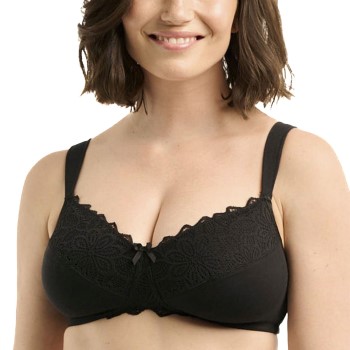 Sans Complexe BH Ava Post Surgical Non Wire Bra Sort bomuld D 85 Dame