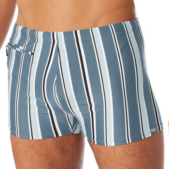 Schiesser Badebukser Aqua Classic Swim Shorts Blå/Lyseblå X-Large Herre