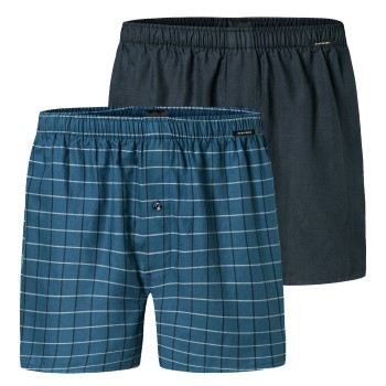 Schiesser 2P Boxershorts multipack Blå bomuld X-Large Herre