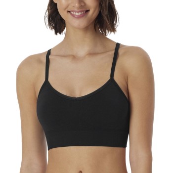 Schiesser BH Bustier Removable Pads Top Sort polyamid Large Dame