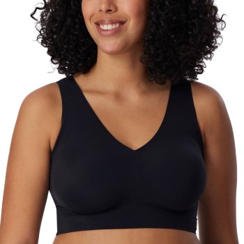 Schiesser Bh Invisible Soft Bralette Sort 38 Dame