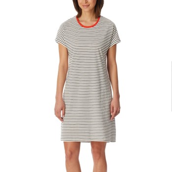 Schiesser Women Shortsleeve Nightshirt Benhvid bomuld 36 Dame