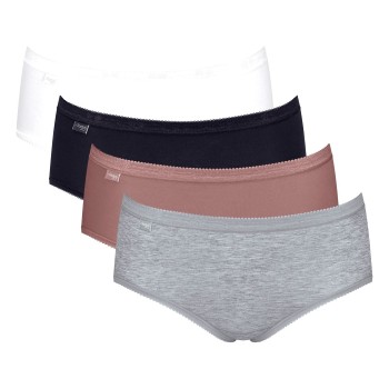Sloggi Trusser 4P Basic Plus Midi Color Flerfarvet-2 bomuld 40 Dame