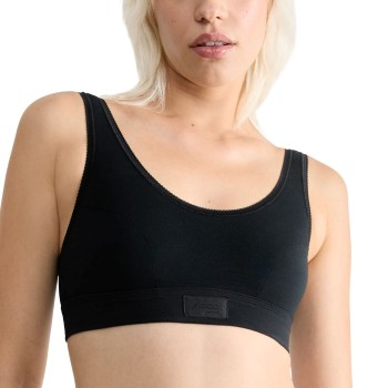 Sloggi BH Double Comfort Top Sort bomuld 40 Dame