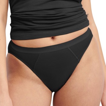 Sloggi Trusser 2P Ever Ease Tai Briefs Sort bomuld Large Dame