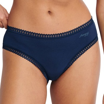 Sloggi Trusser 3P GO Crush Hipster Briefs Sort/Blå bomuld X-Small Dame