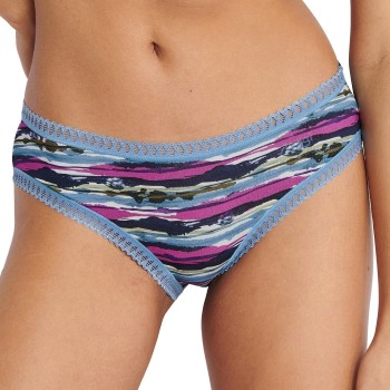 Sloggi Trusser 3P GO Crush Hipster Briefs Blå/Grøn bomuld X-Large Dame