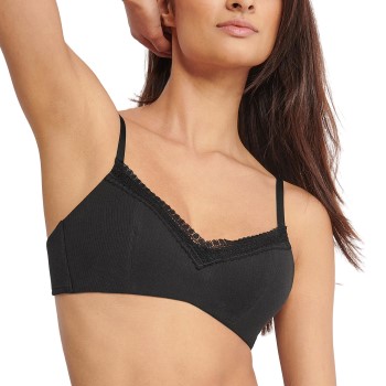 Sloggi BH GO Ribbed Padded Bra Sort X-Large Dame